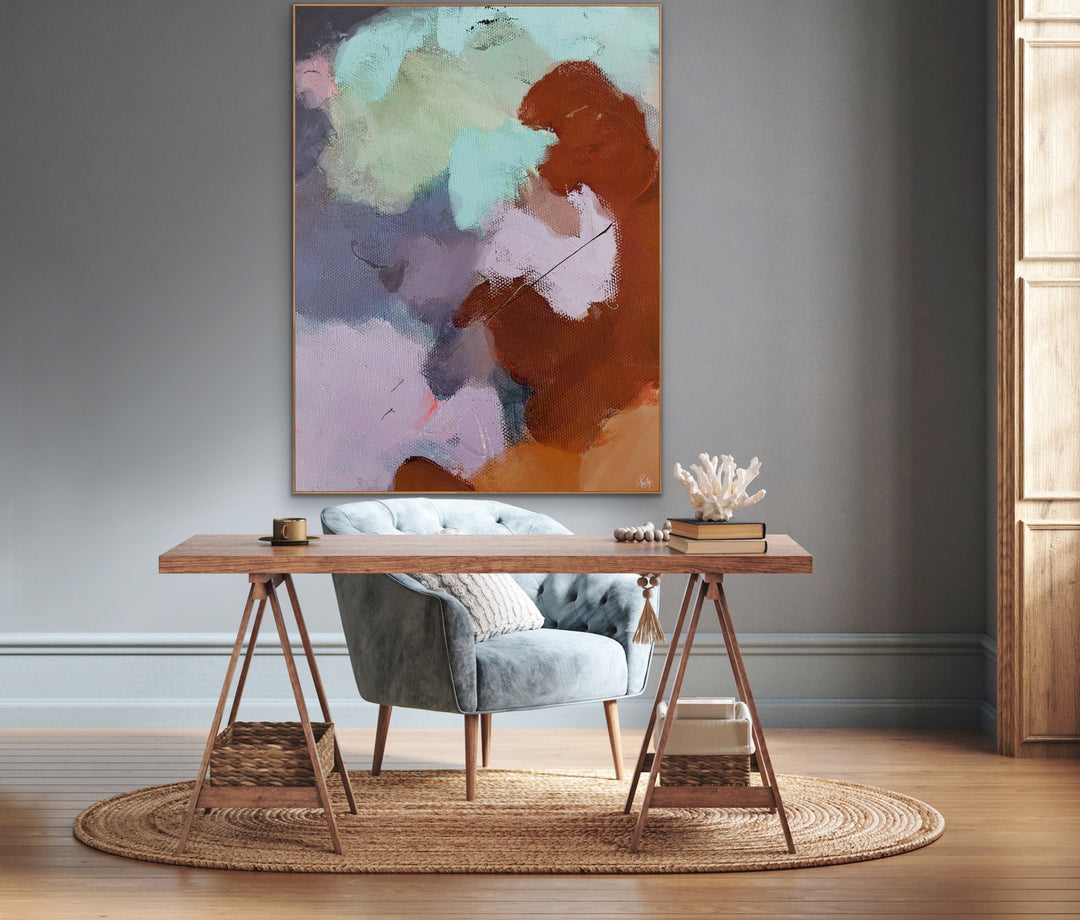 Polar songs  - Abstract Painting, Minimalist Art, Framed art Wall Art, Modern art