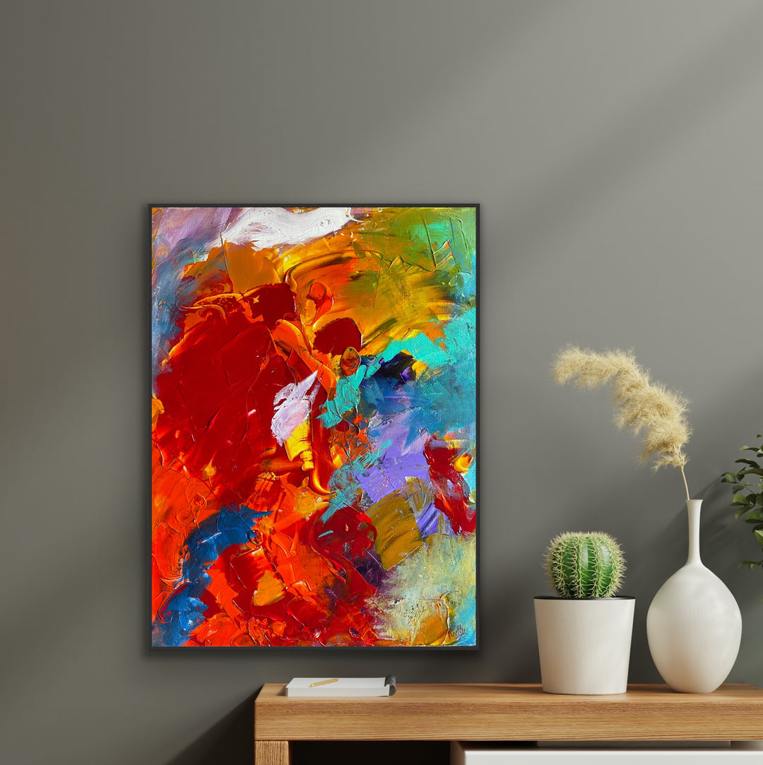 Endless love- 24x18 - Abstract painting, Modern Art, Wall art, Canvas painting, Framed art, Minimalist art