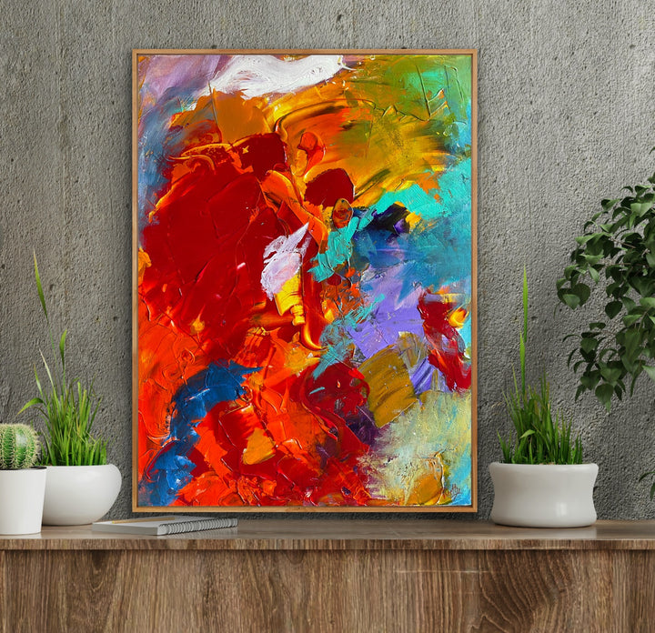 Endless love- 24x18 - Abstract painting, Modern Art, Wall art, Canvas painting, Framed art, Minimalist art