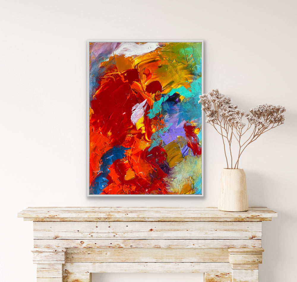 Endless love- 24x18 - Abstract painting, Modern Art, Wall art, Canvas painting, Framed art, Minimalist art