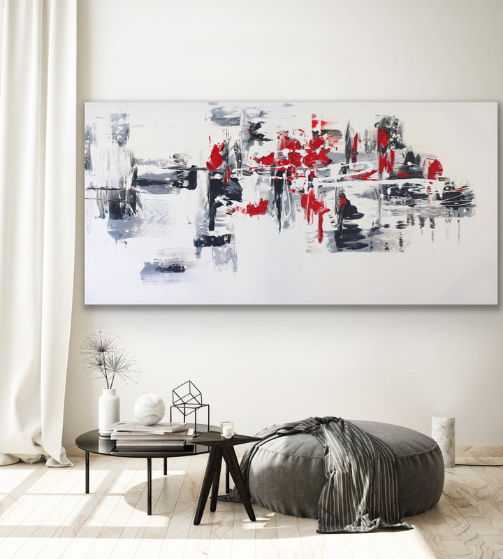 Sonic  - Abstract painting, Minimalist Art, Framed painting, Wall Art, Wall Decor, Large painting, Local Artist