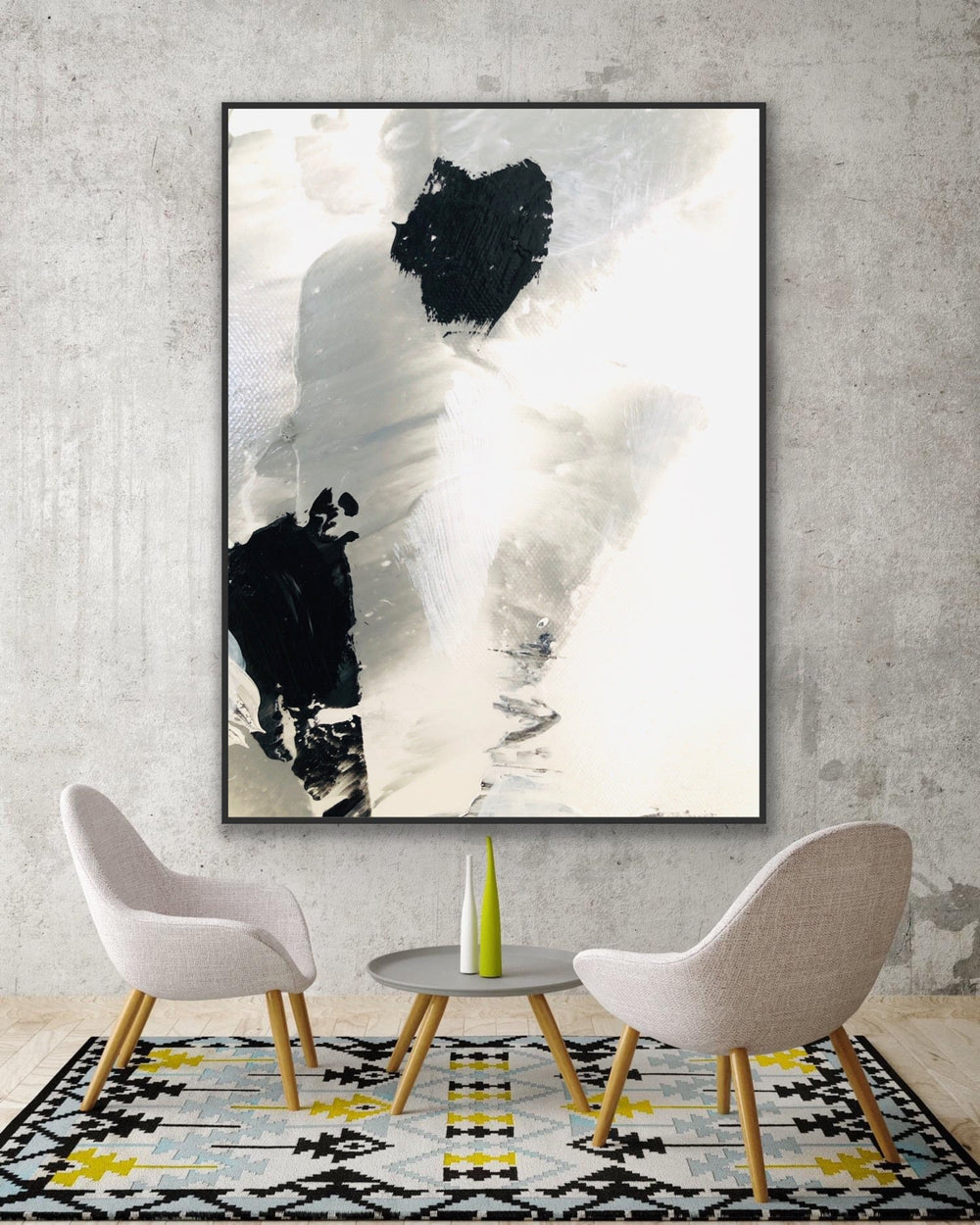 Bonding - 84x60 - Abstract painting, Modern Art, Wall art, Canvas painting, Framed art, Minimalist art