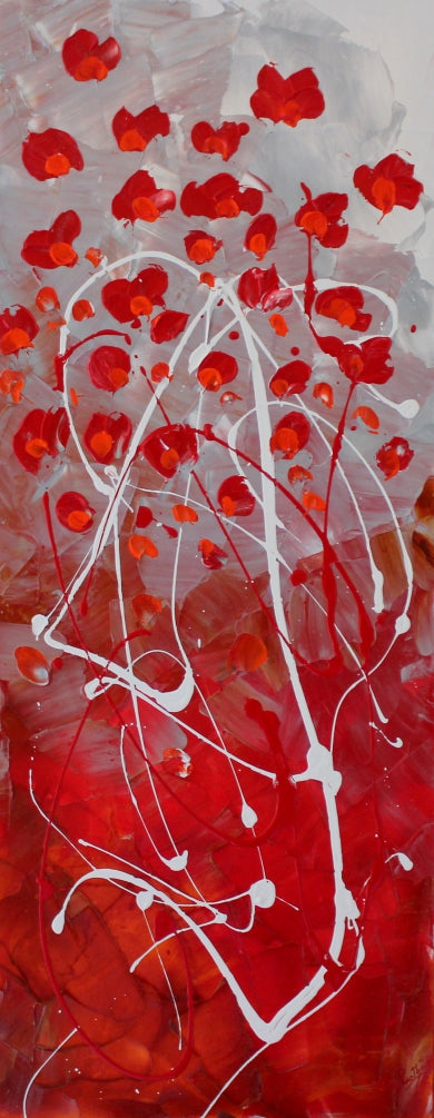 New Life - 16x40 - Abstract painting, Modern Art, Wall art, Canvas painting, Framed art, Minimalist art