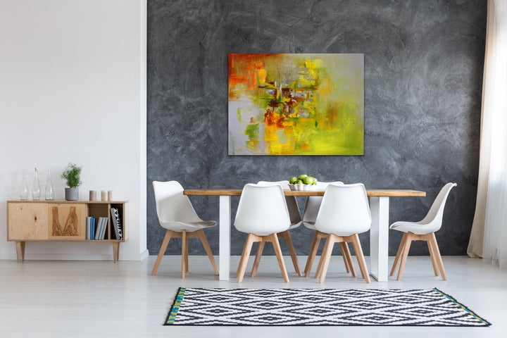 Olivine - 30x40 - Abstract painting, Modern Art, Wall art, Canvas painting, Framed art, Minimalist art