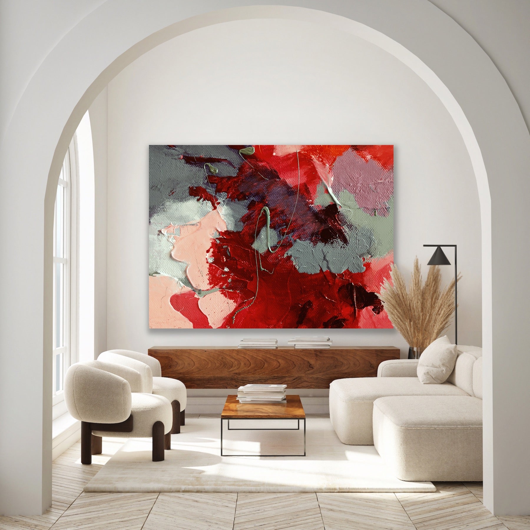 "Emotional Harmony: Infusing Your Space with Positive Energy Through Handmade Abstract Art"