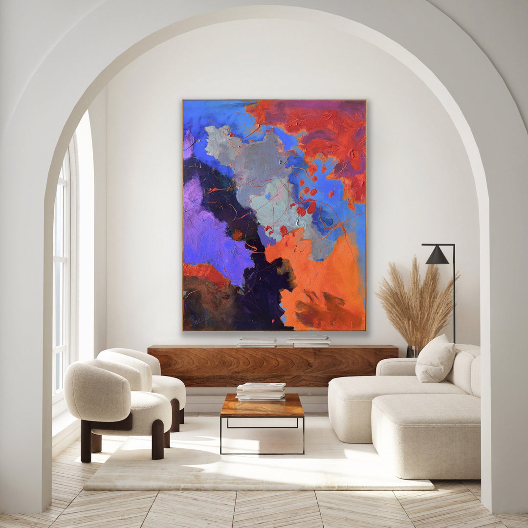 Love songs - Custom Art - Abstract Painting, Minimalist Art, Framed art Wall Art, Modern art