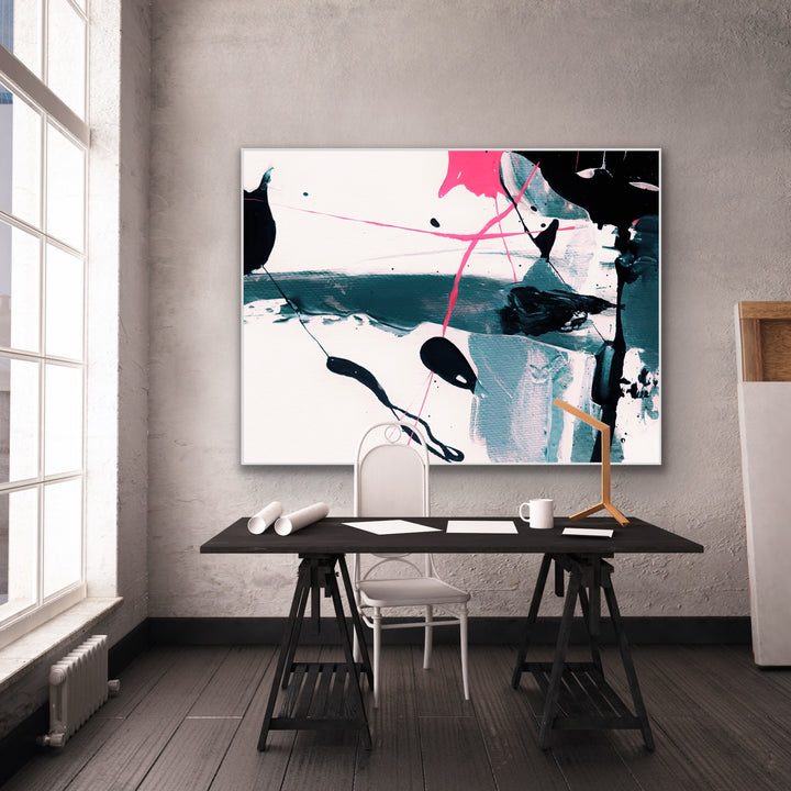 Misty mood - Custom Art - Abstract Painting, Minimalist Art, Framed art Wall Art, Modern art