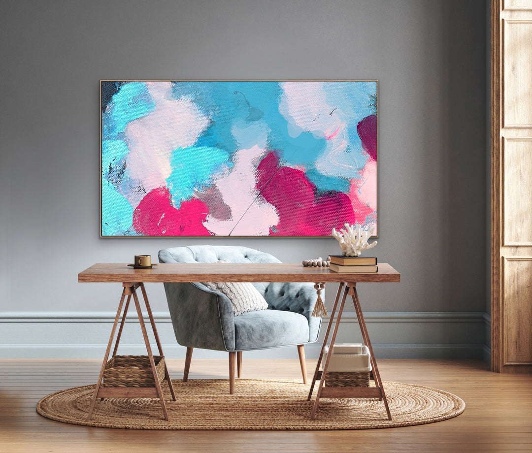 Attracting you  - Abstract Painting, Minimalist Art, Framed art Wall Art, Modern art