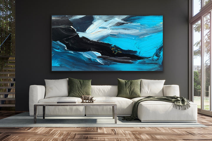 Northern lights  - Abstract Painting, Minimalist Art, Framed art Wall Art, Modern art