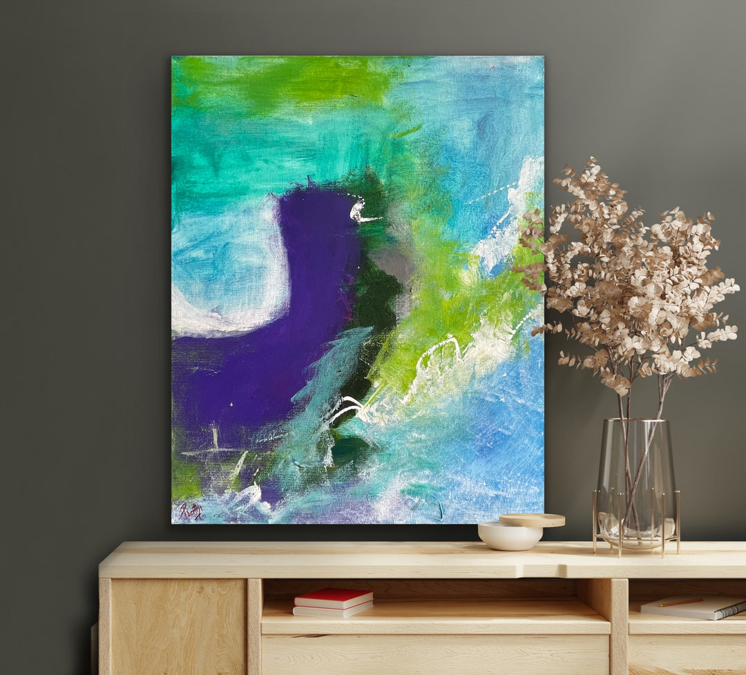 Wanderlust - 20x16 - Abstract painting, Modern Art, Wall art, Canvas painting, Framed art, Minimalist art