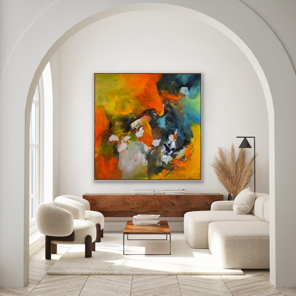 Astonishing - 48x48 - Abstract painting, Modern Art, Wall art, Canvas painting, Framed art, Minimalist art