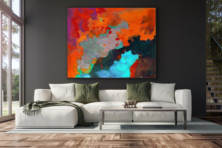 Love life - Custom Art - Abstract Painting, Minimalist Art, Framed art Wall Art, Modern art