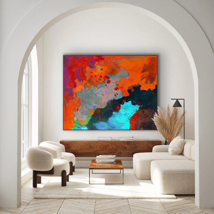 Love life - Custom Art - Abstract Painting, Minimalist Art, Framed art Wall Art, Modern art