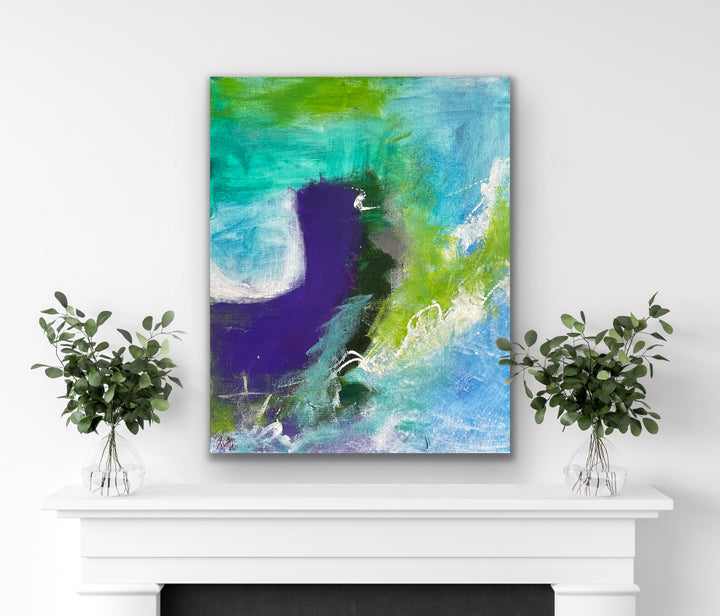 Wanderlust - 20x16 - Abstract painting, Modern Art, Wall art, Canvas painting, Framed art, Minimalist art