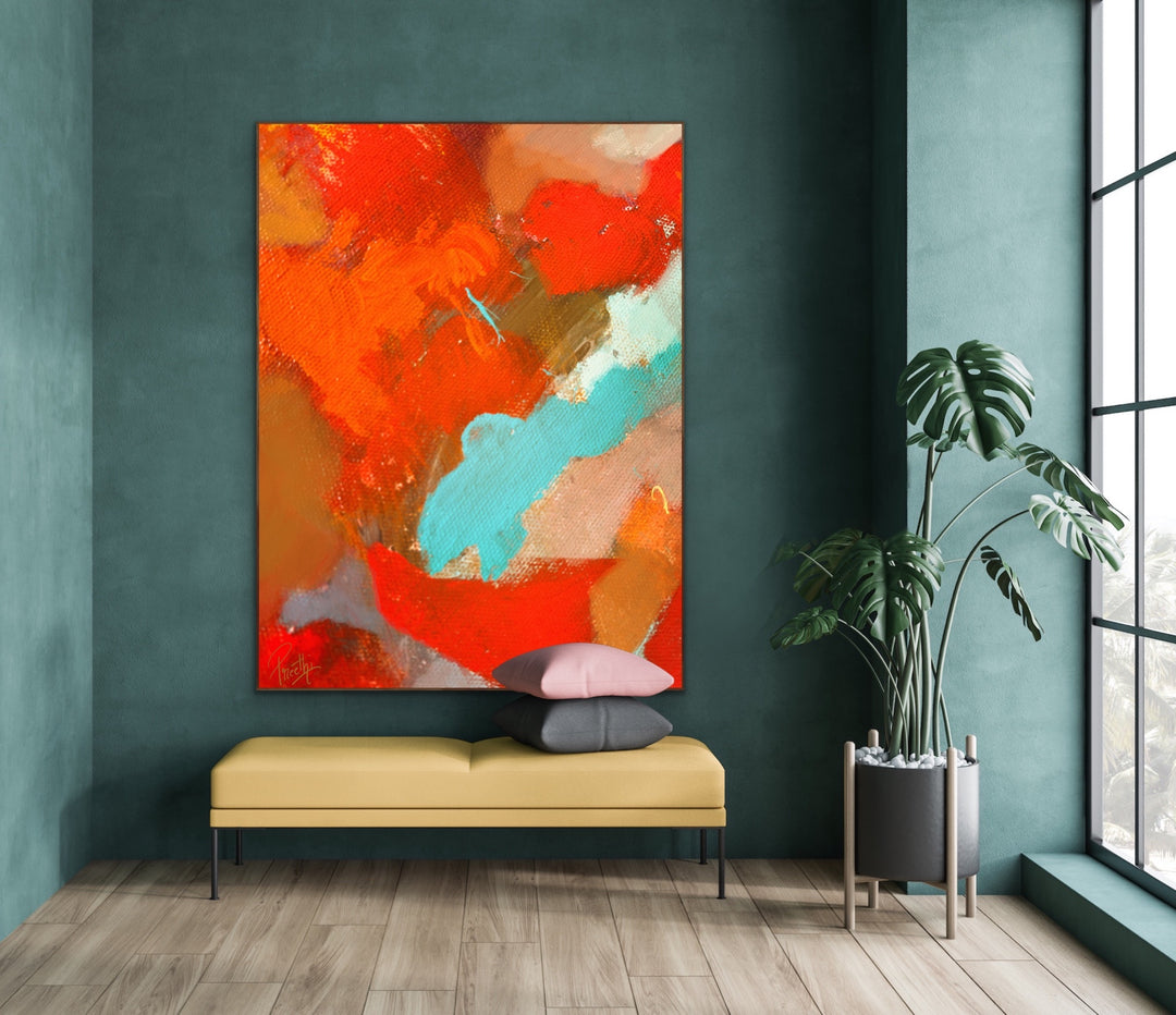 Sunlight view - Custom Art - Abstract Painting, Minimalist Art, Framed art Wall Art, Modern art