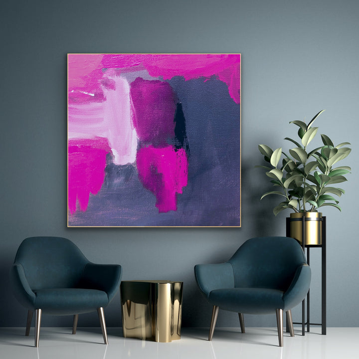 By ur side - Custom Art - Abstract Painting, Minimalist Art, Framed art Wall Art, Modern art