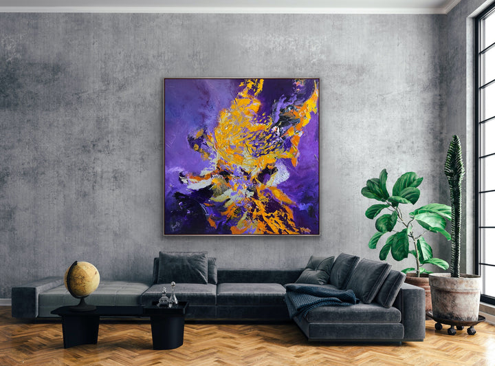 Ecstasy - 48x48 - Abstract painting, Modern Art, Wall art, Canvas painting, Framed art, Minimalist art