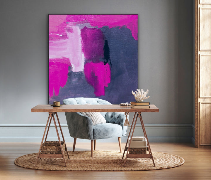 By ur side - Custom Art - Abstract Painting, Minimalist Art, Framed art Wall Art, Modern art