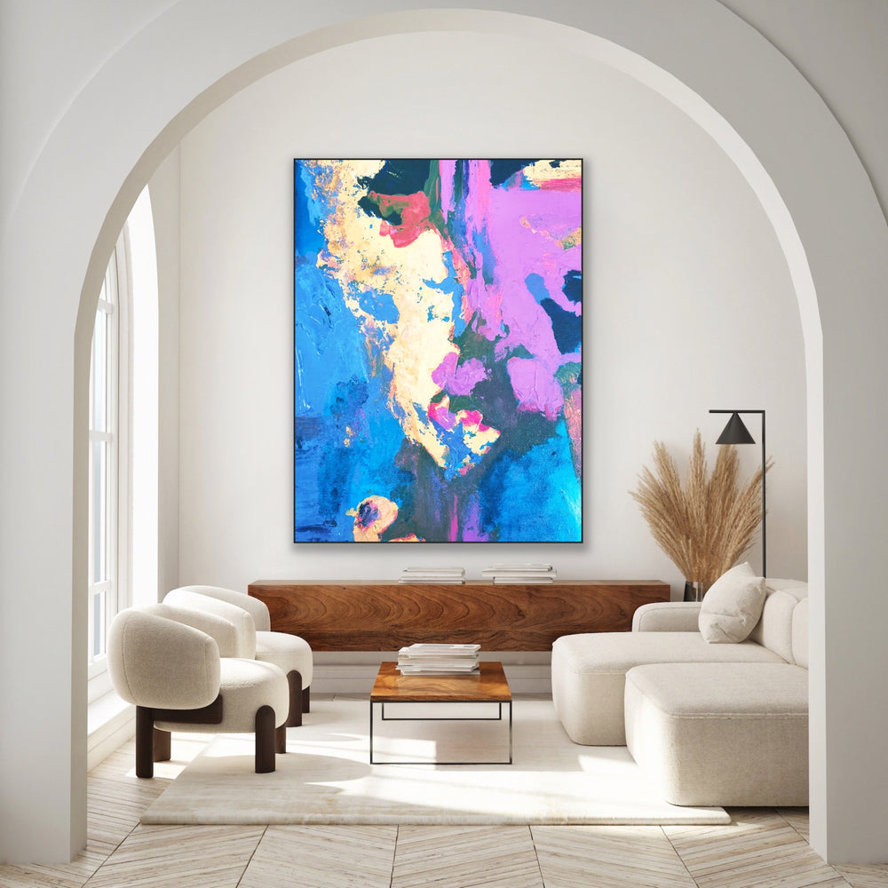 Underwater - Custom Art - Abstract Painting, Minimalist Art, Framed art Wall Art, Modern art