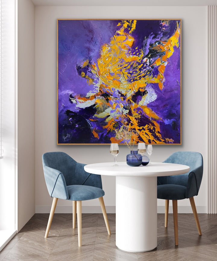 Ecstasy - 48x48 - Abstract painting, Modern Art, Wall art, Canvas painting, Framed art, Minimalist art