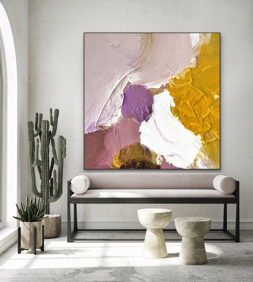 Vintage colors  - Abstract Painting, Minimalist Art, Framed art Wall Art, Modern art