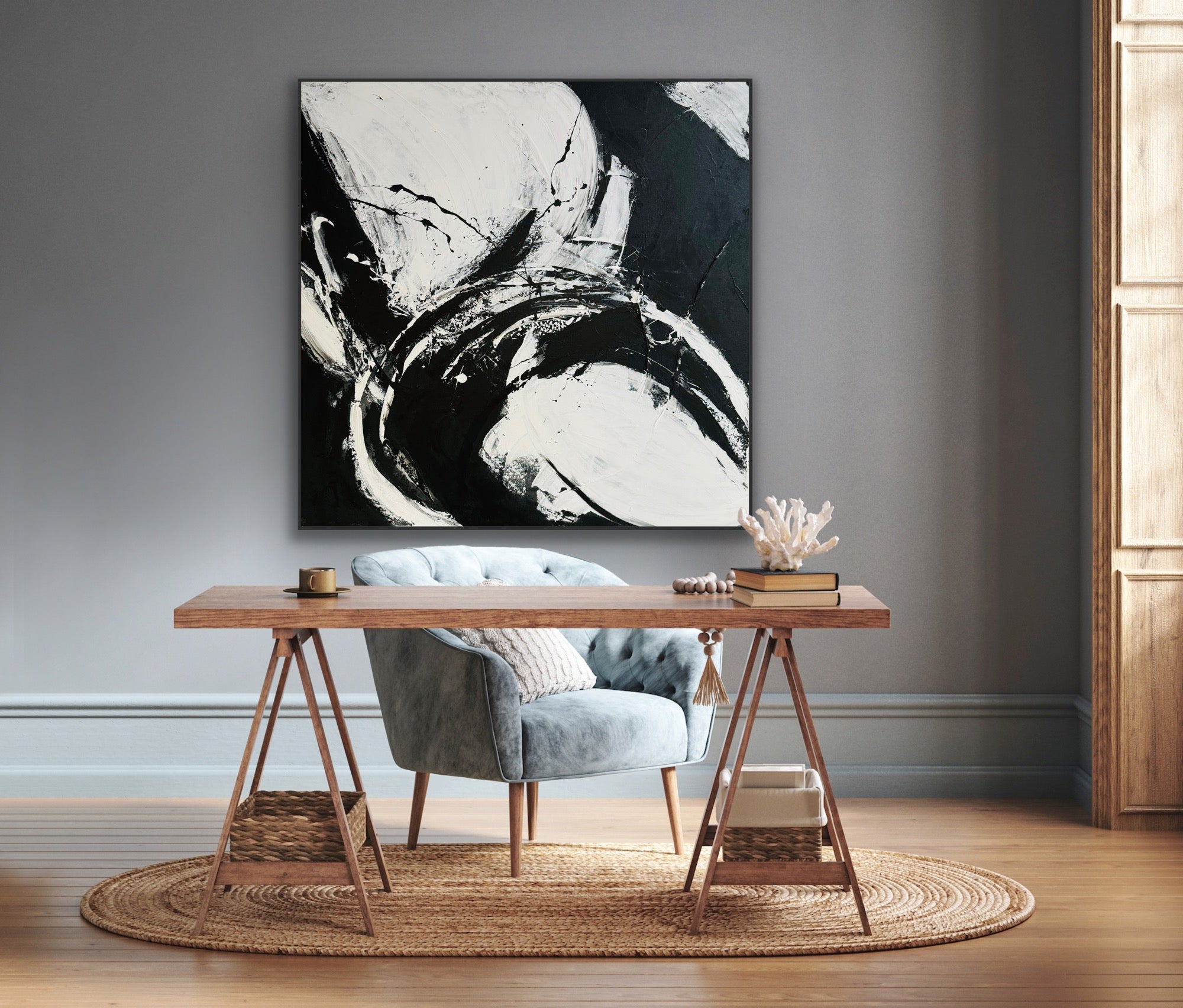 Eclipsed Whirl - 48x48 - Preethi Arts