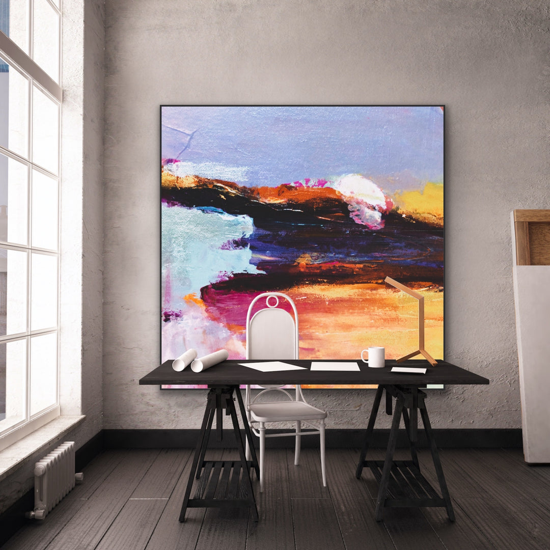 Magic night  - Abstract Painting, Minimalist Art, Framed art Wall Art, Modern art
