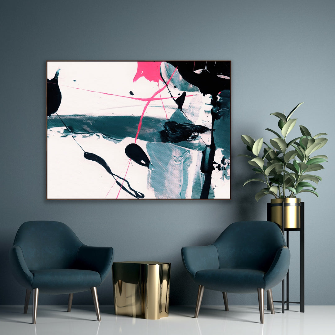 Misty mood - Custom Art - Abstract Painting, Minimalist Art, Framed art Wall Art, Modern art