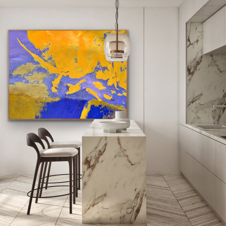 Wild river  - Abstract Painting, Minimalist Art, Framed art Wall Art, Modern art
