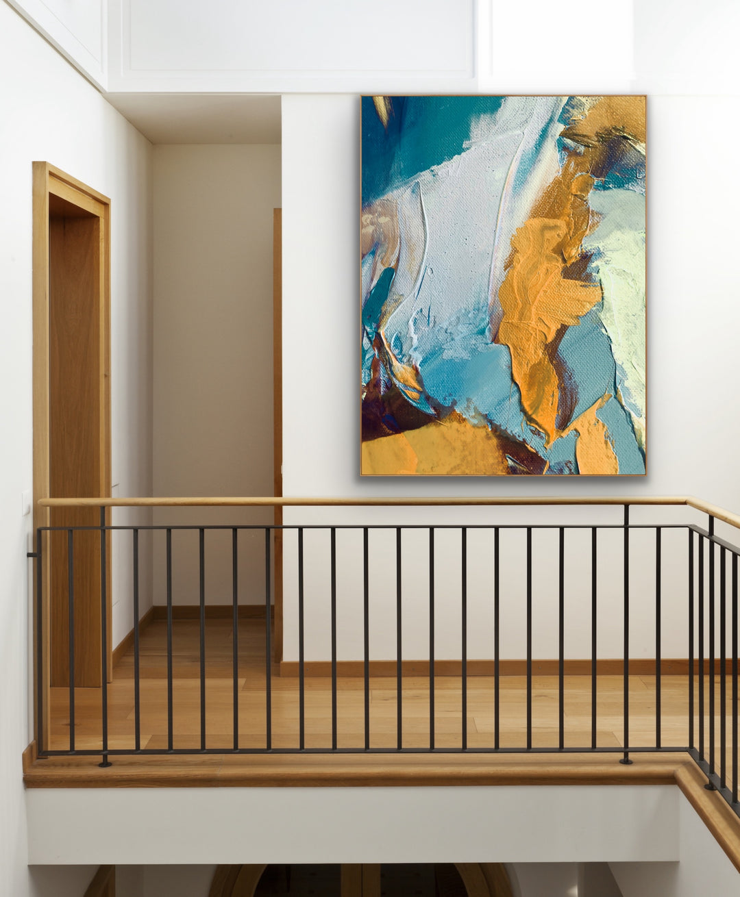 Evening wind  - Abstract Painting, Minimalist Art, Framed art Wall Art, Modern art