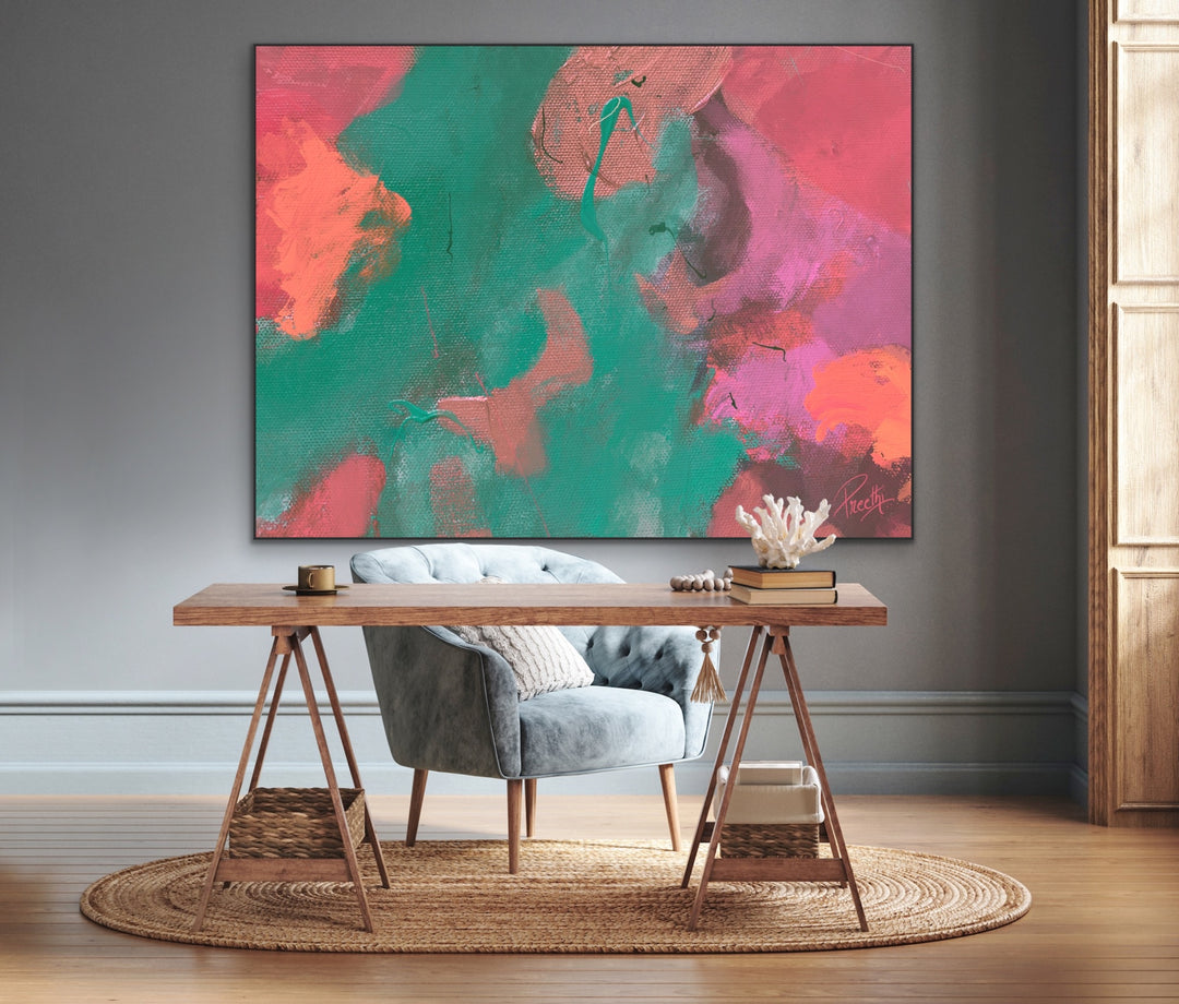 Remini  - Abstract Painting, Minimalist Art, Framed art Wall Art, Modern art