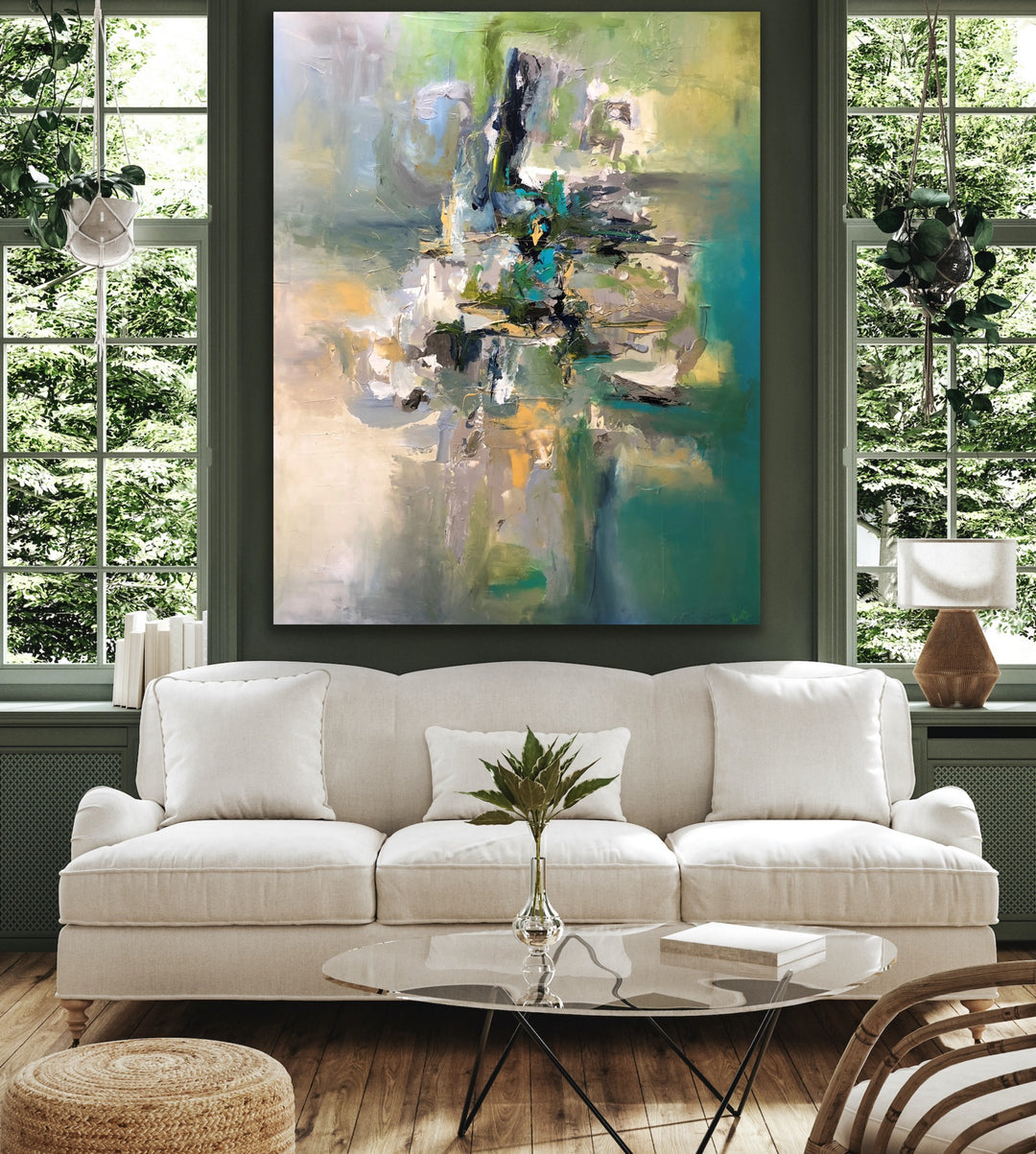 Miraculous - 60x48 - Abstract painting, Modern Art, Wall art, Canvas painting, Framed art, Minimalist art