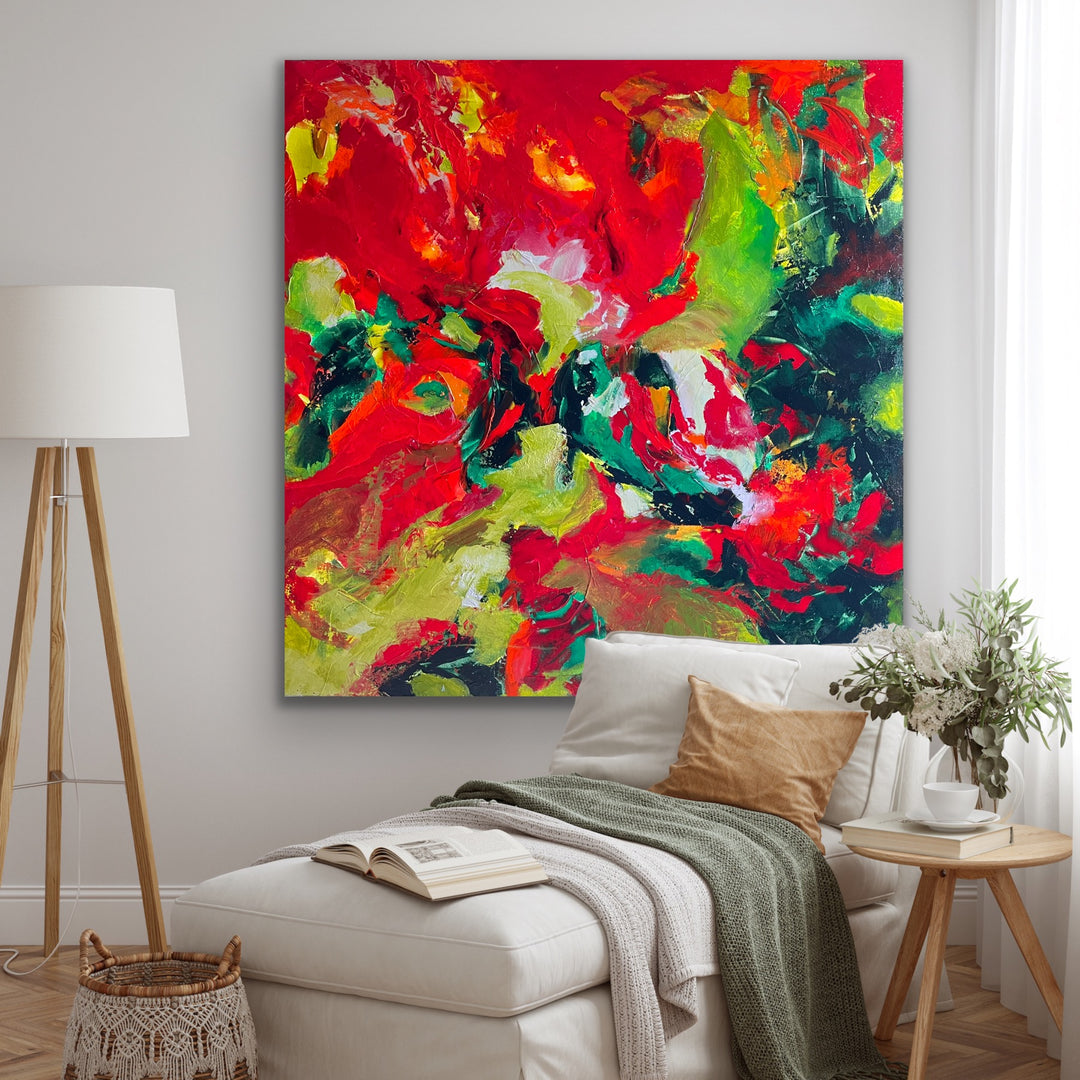 Reminisce  - 48x48 - Abstract painting, Modern Art, Wall art, Canvas painting, Framed art, Minimalist art