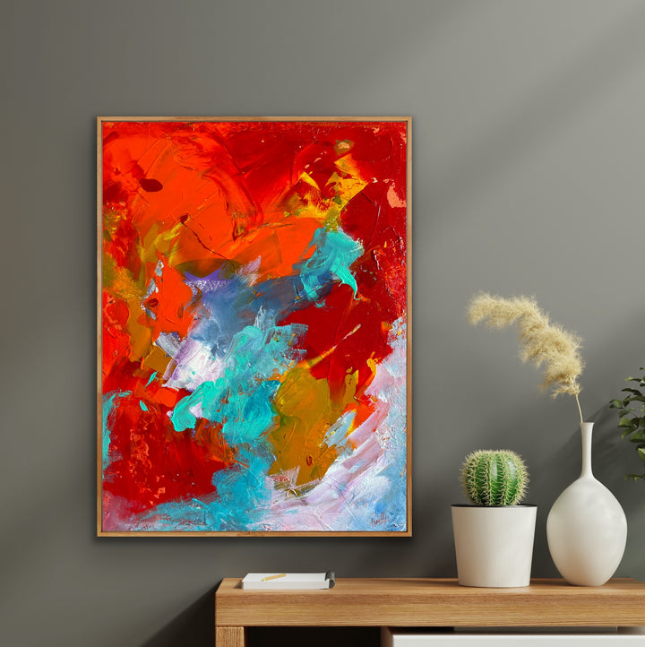 Special moments - 24x18 - Abstract painting, Modern Art, Wall art, Canvas painting, Framed art, Minimalist art