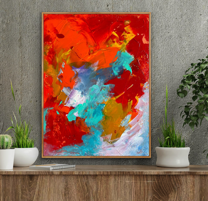 Special moments - 24x18 - Abstract painting, Modern Art, Wall art, Canvas painting, Framed art, Minimalist art