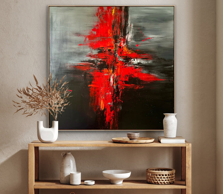 Fashion - 48x48 - Abstract painting, Modern Art, Wall art, Canvas painting, Framed art, Minimalist art