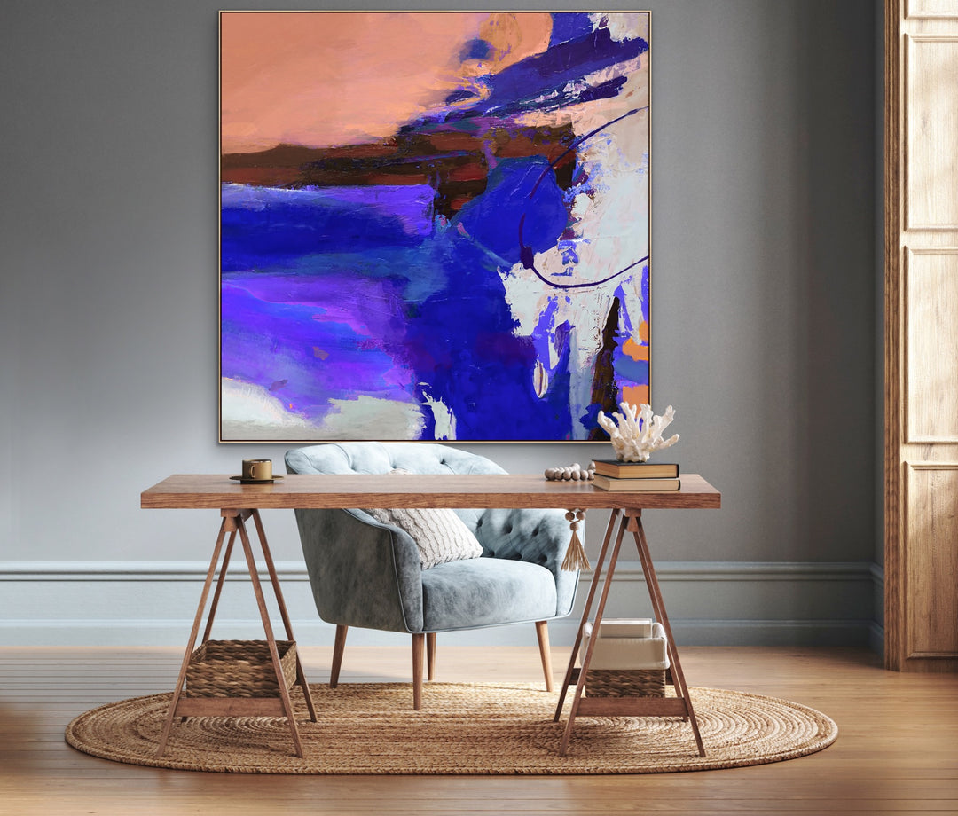Neptune - Abstract Painting, Minimalist Art, Framed art Wall Art, Modern art