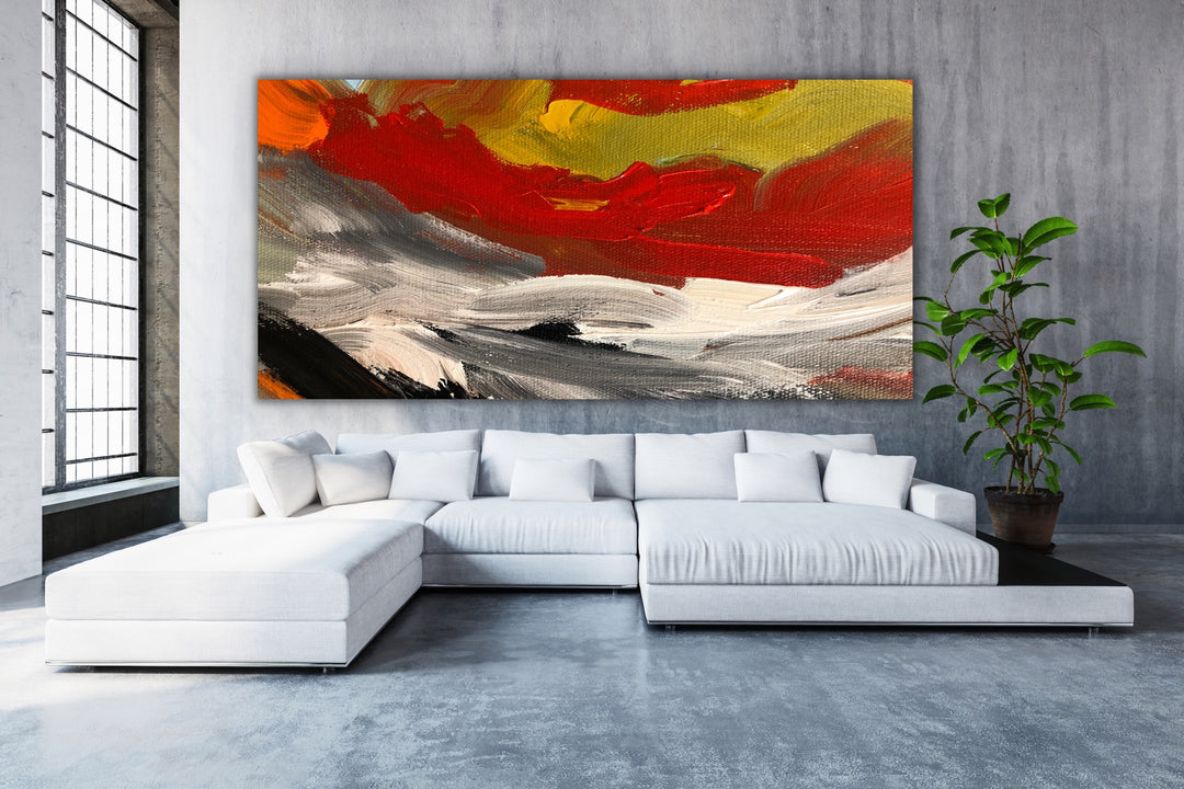 Splendor  - Abstract Painting, Minimalist Art, Framed art Wall Art, Modern art