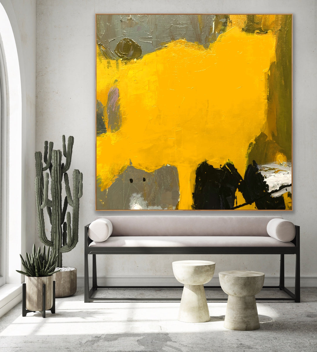 Desert Shine - Custom Art - Abstract Painting, Minimalist Art, Framed art Wall Art, Modern art