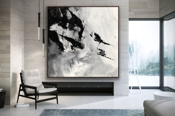 Thunder - Custom Art - Abstract Painting, Minimalist Art, Framed art Wall Art, Modern art