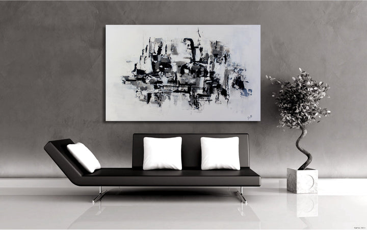 Carefree - 30x48 - Abstract painting, Modern Art, Wall art, Canvas painting, Framed art, Minimalist art