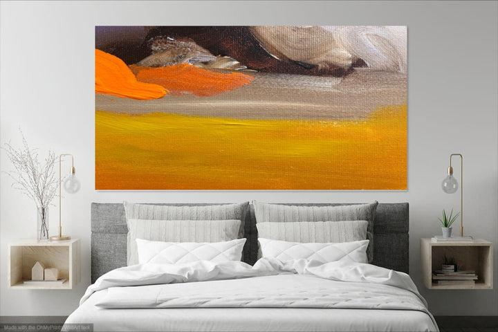Sunset - Custom Art - Abstract Painting, Minimalist Art, Framed art Wall Art, Modern art