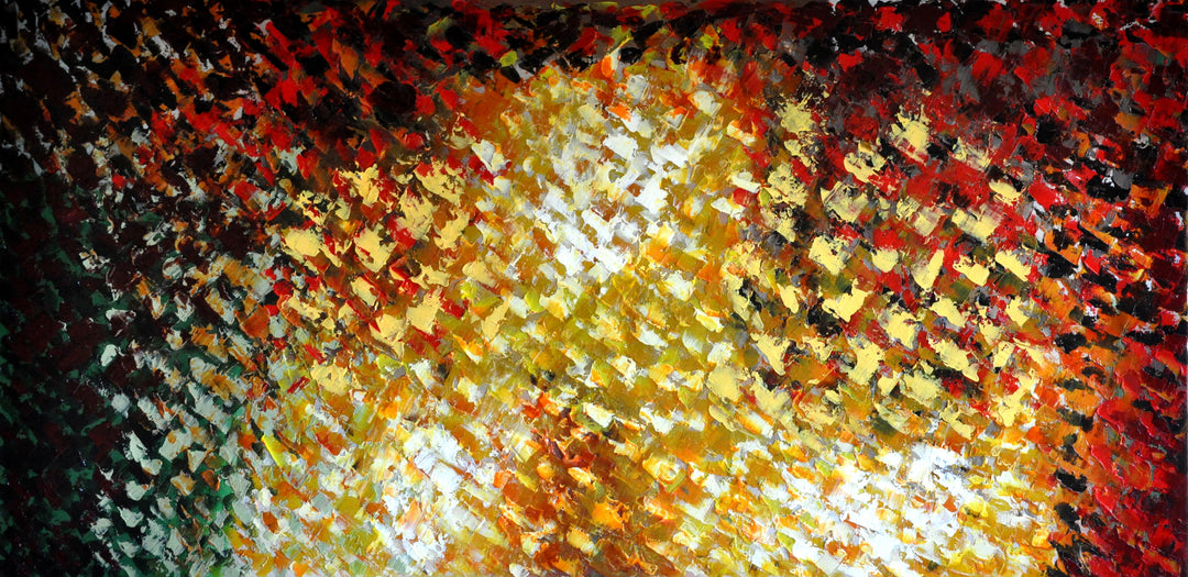 Petals - 24x48 - Original Contemporary Modern Abstract Paintings by Preethi Arts