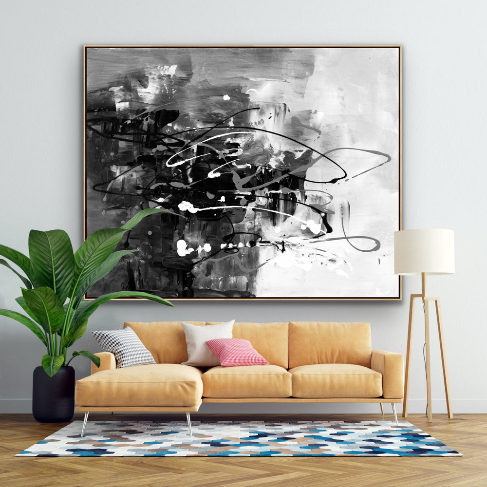 Shook Up - Custom Art - Abstract painting, Minimalist Art, Framed painting, Wall Art, Wall Decor, Large painting, Local Artist