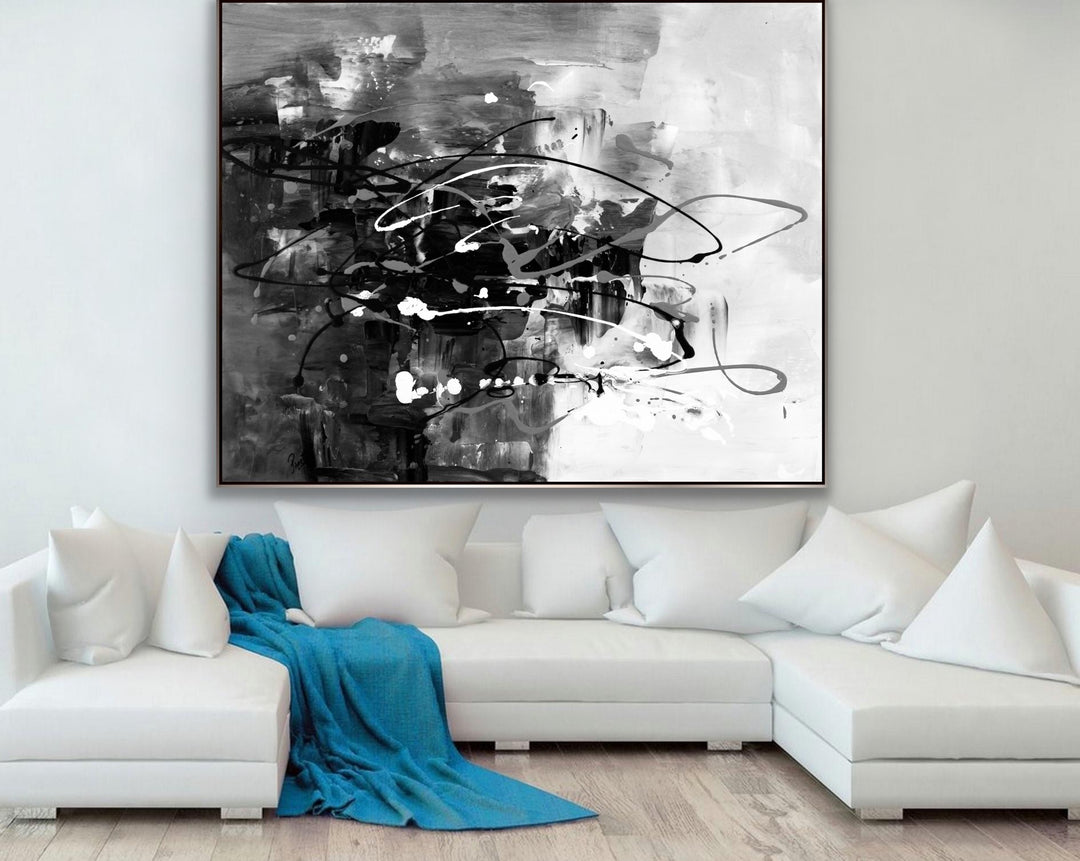 Shook Up - Custom Art - Abstract painting, Minimalist Art, Framed painting, Wall Art, Wall Decor, Large painting, Local Artist
