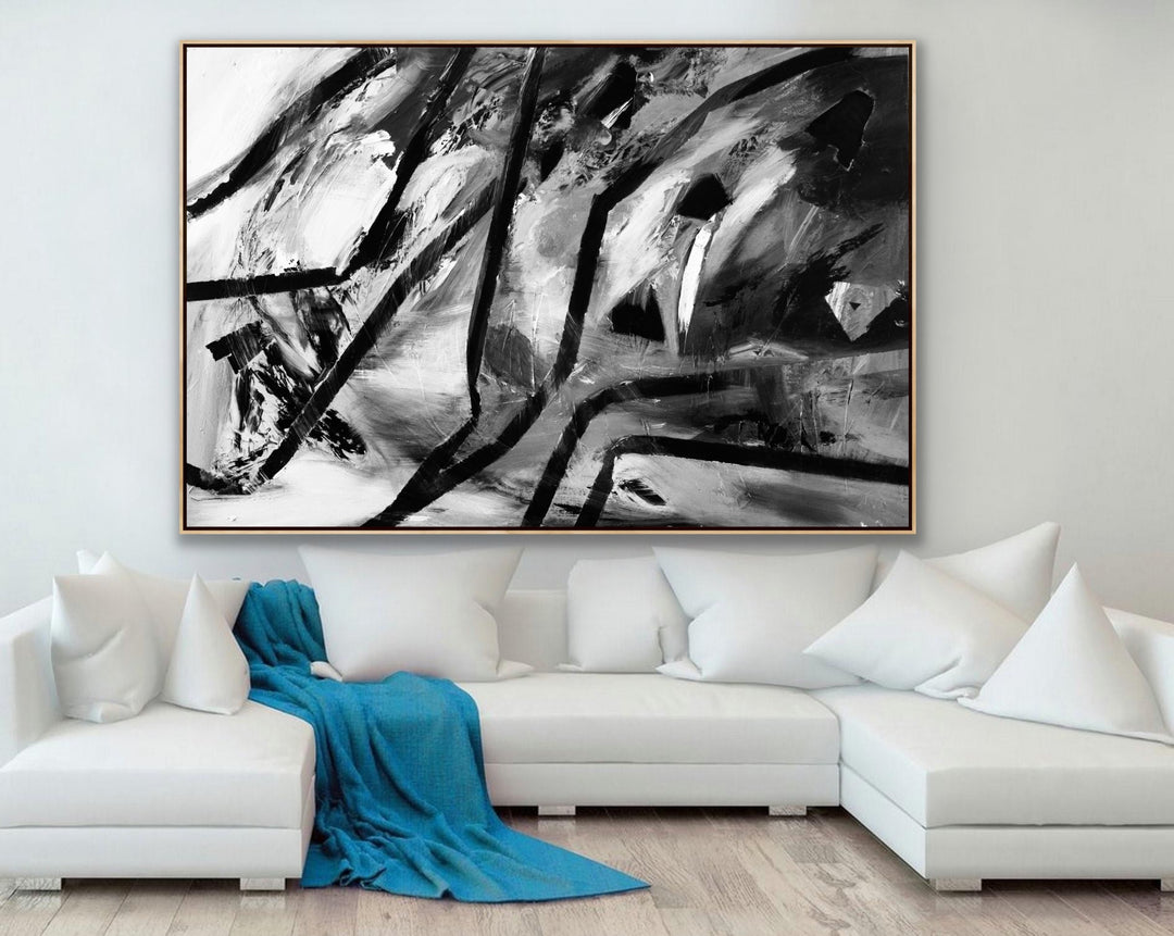 Another World 1 - Custom Art - Abstract painting, Minimalist Art, Framed painting, Wall Art, Wall Decor, Large painting, Local Artist