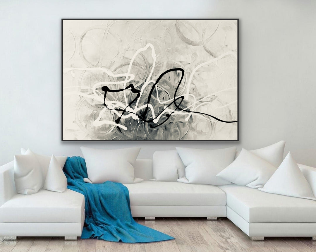 Old Times - Custom Art - Abstract painting, Minimalist Art, Framed painting, Wall Art, Wall Decor, Large painting, Local Artist