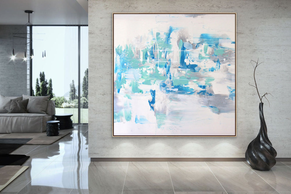 Bayside  - Original Contemporary Modern Abstract Paintings by Preethi Arts