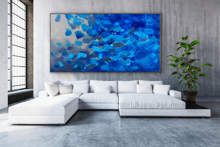 Blissful - Custom Art - Original Contemporary Modern Abstract Paintings by Preethi Arts