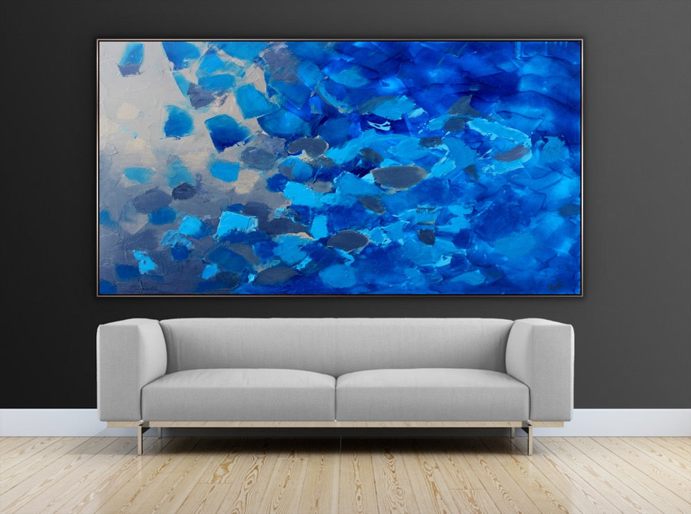 Blissful  - Original Contemporary Modern Abstract Paintings by Preethi Arts